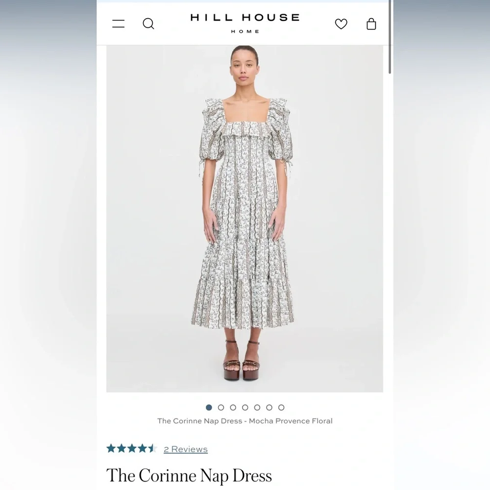 Hill House Corinne Mocha Provence Floral - Picture 2 of 4